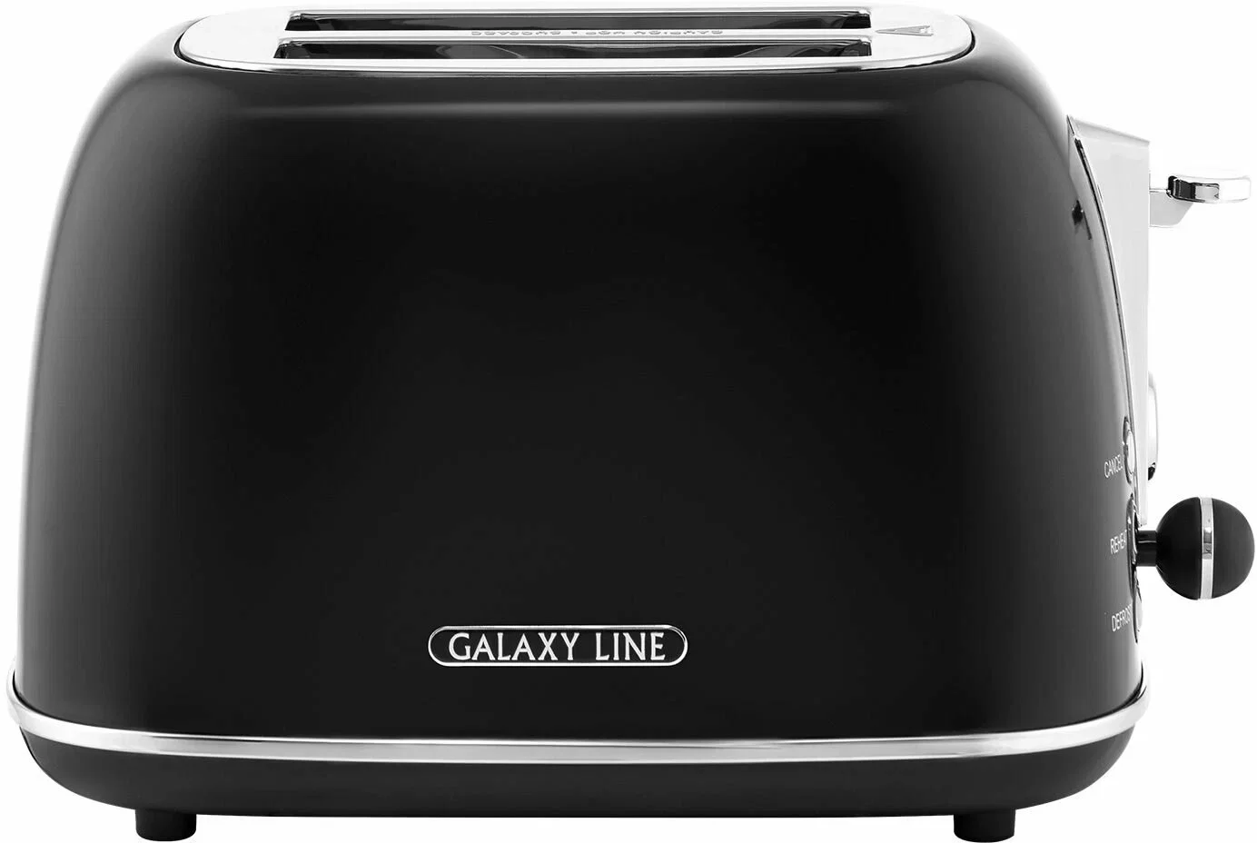 Тостер Galaxy Line GL 2920, магия черного, металл, 900 Вт, 6 степеней поджарки