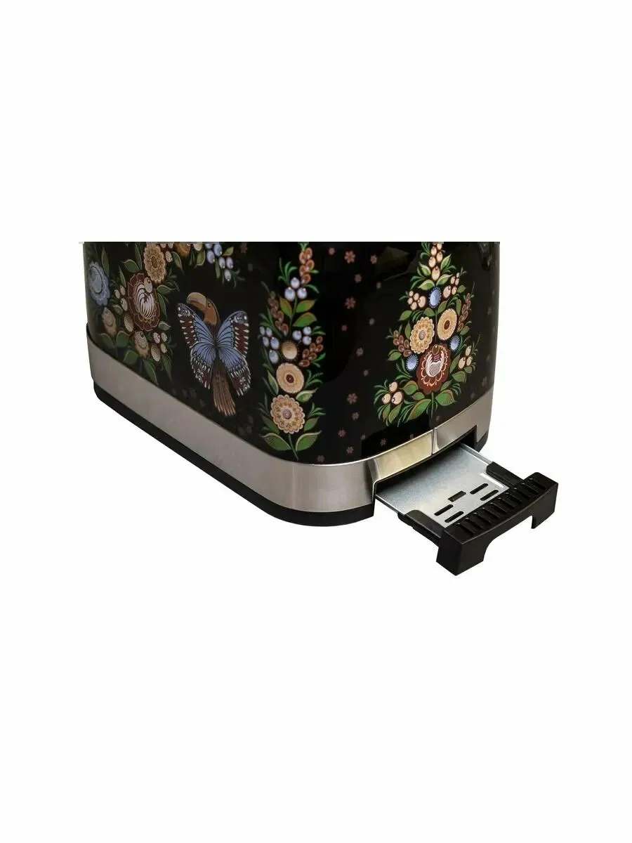 Тостер GARLYN Flower Grace TR-500 - черный