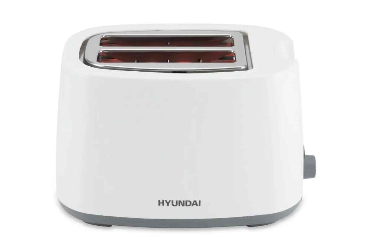 Тостер Hyundai HYT-2301 800 Вт, белый/серый