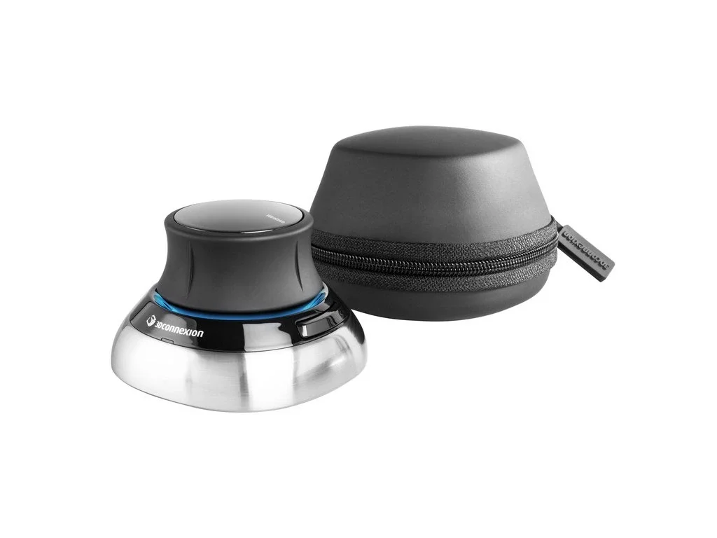 Мышь беспроводная 3DConnexion SpaceMouse Wireless (3DX-700115) черный/серебристый, радиоканал, Bluetooth, USB, кнопки - 2