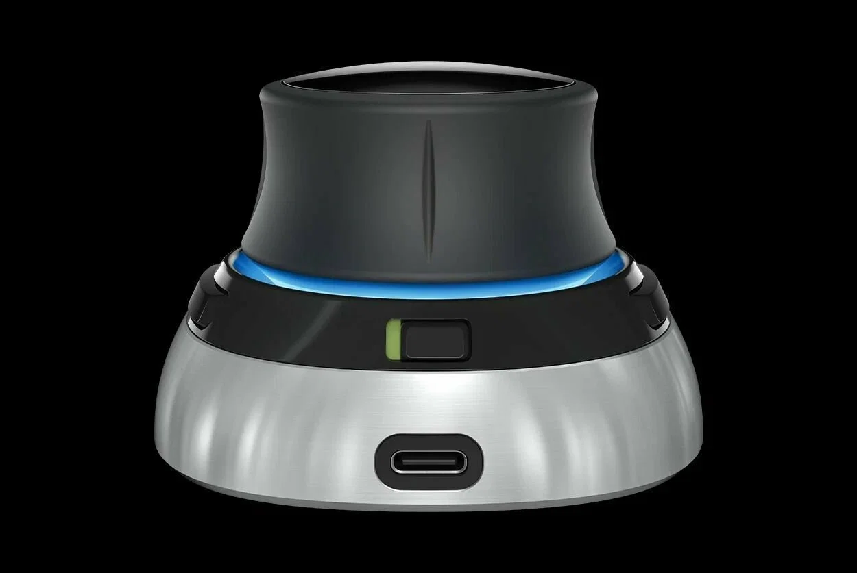 Мышь беспроводная 3DConnexion SpaceMouse Wireless (3DX-700115) черный/серебристый, радиоканал, Bluetooth, USB, кнопки - 2