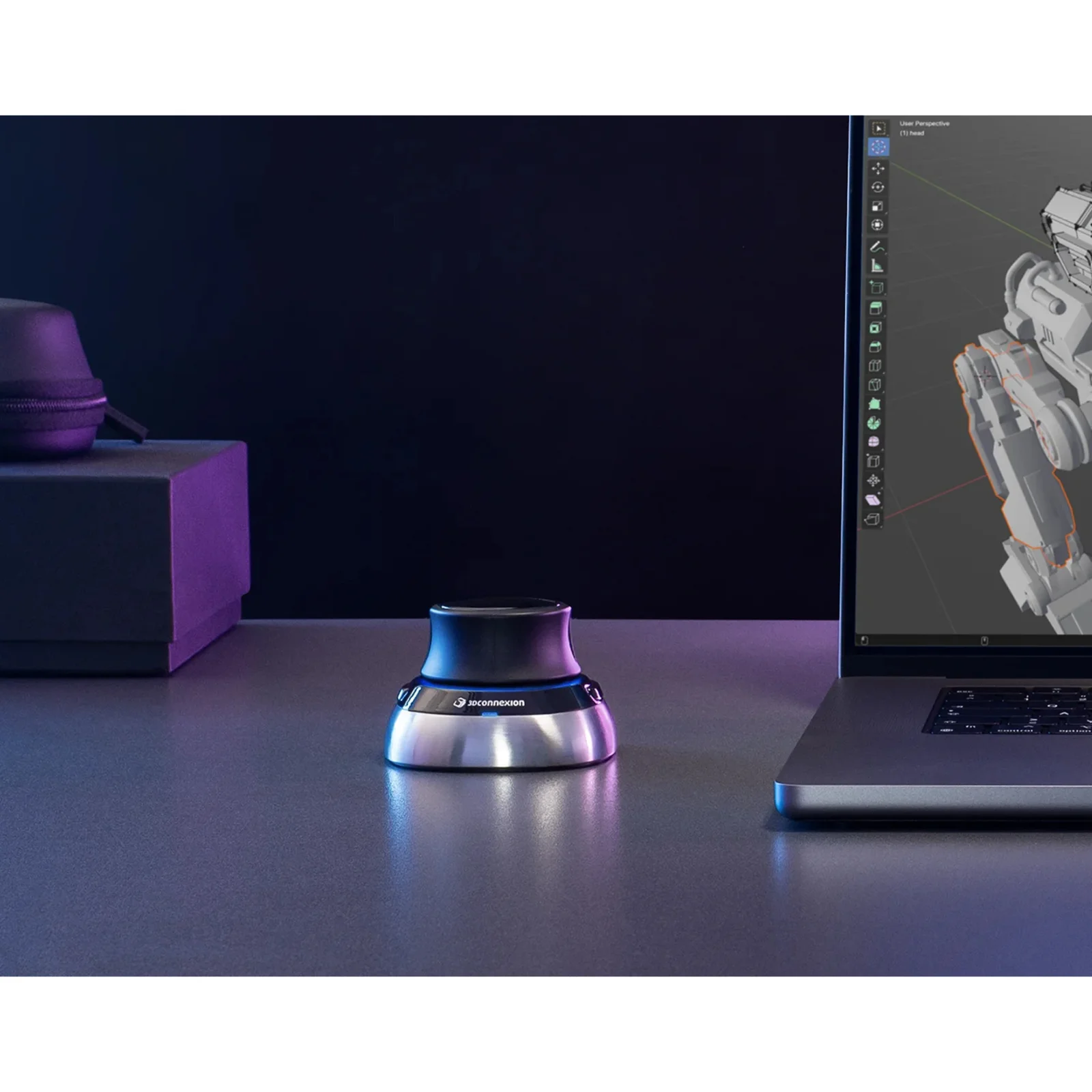 Мышь беспроводная 3DConnexion SpaceMouse Wireless (3DX-700115) черный/серебристый, радиоканал, Bluetooth, USB, кнопки - 2