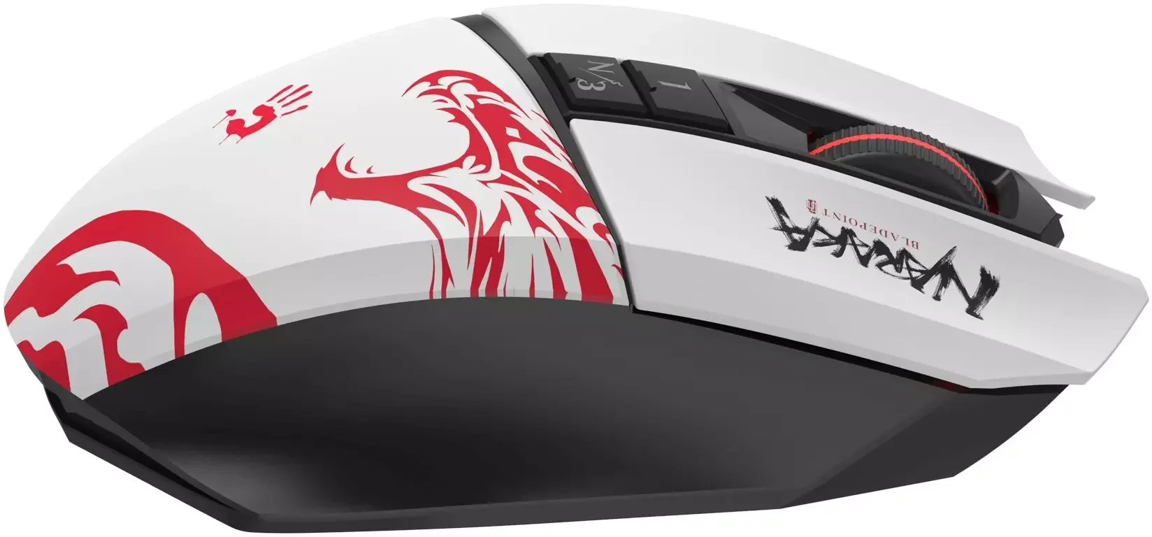 Мышь беспроводная A4Tech Bloody R36 Ultra черный/белый/красный, 12000dpi, USB, радиоканал, кнопки - 7