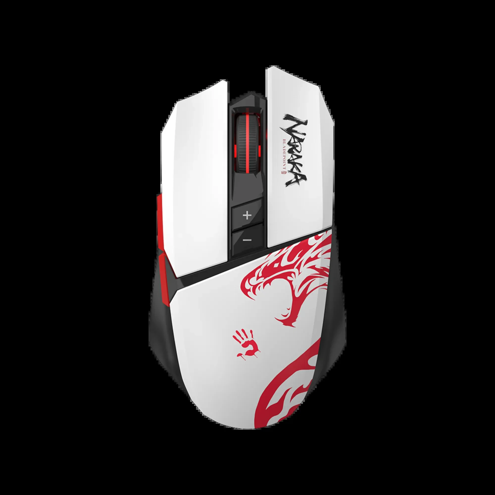 Мышь беспроводная A4Tech Bloody R36 Ultra черный/белый/красный, 12000dpi, USB, радиоканал, кнопки - 7