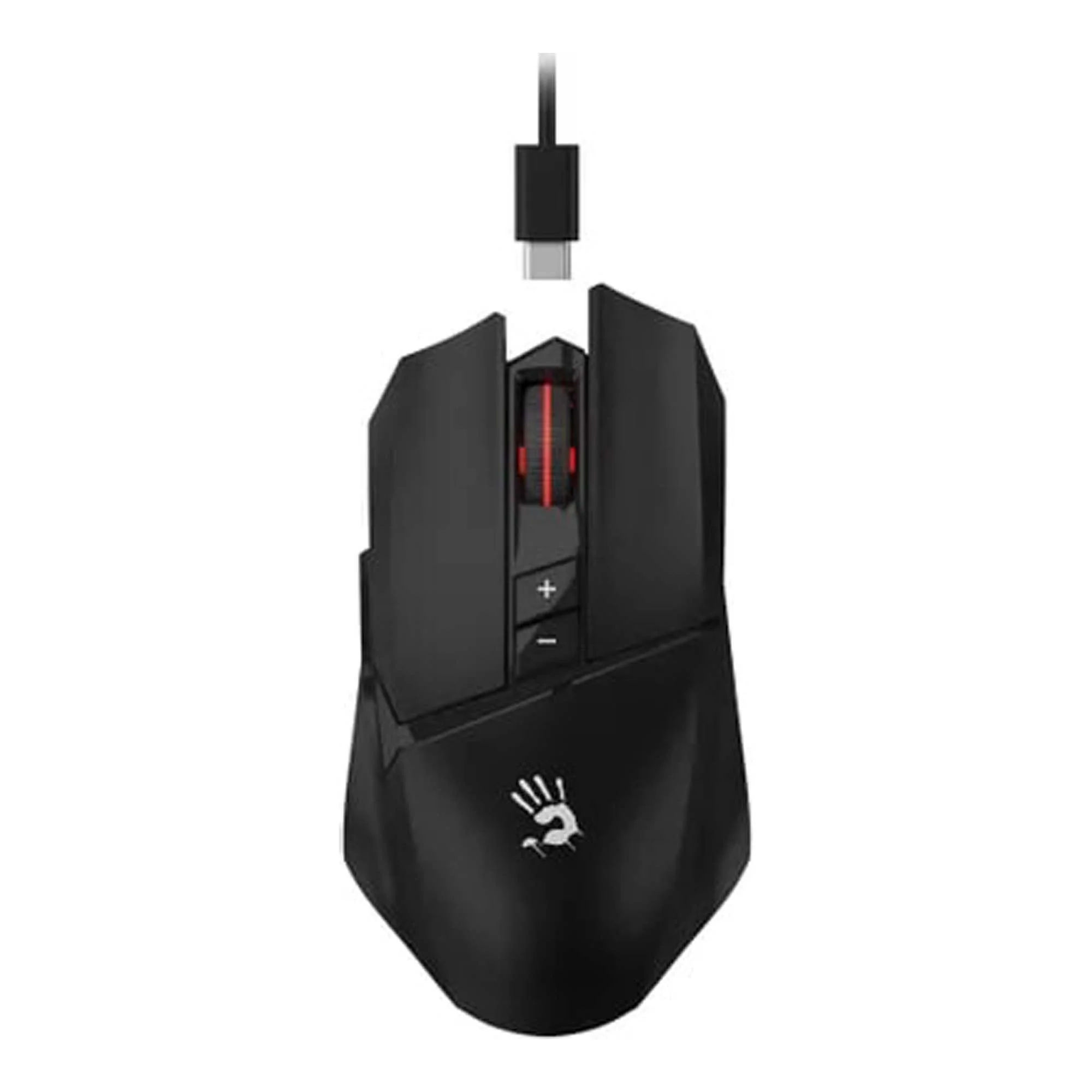 Мышь беспроводная A4Tech Bloody R36 Ultra черный/белый/красный, 12000dpi, USB, радиоканал, кнопки - 7