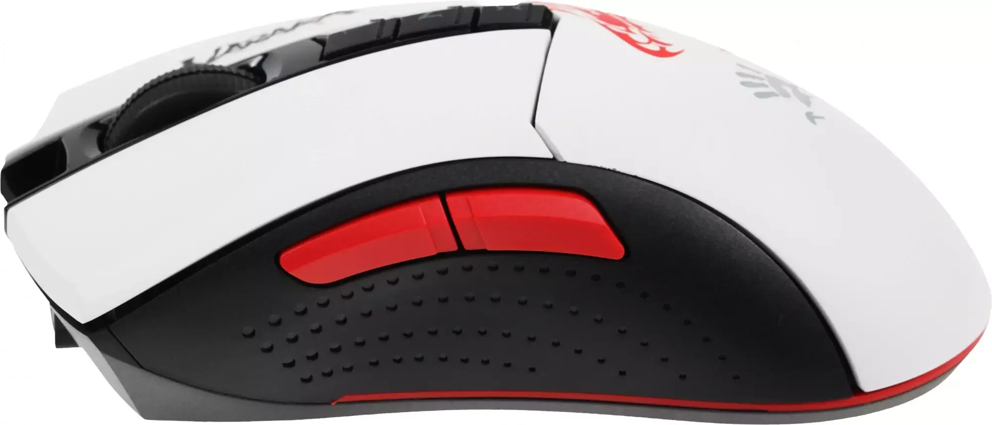 Мышь беспроводная A4Tech Bloody R90 Plus Naraka белый, 5000 dpi, радиоканал, USB, кнопки - 8