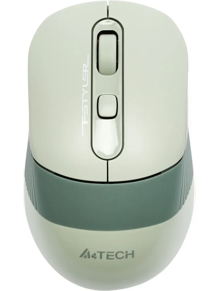 Мышь беспроводная A4Tech Fstyler FB10C зеленый, 2000 dpi, радиоканал, Bluetooth, USB, кнопки - 4