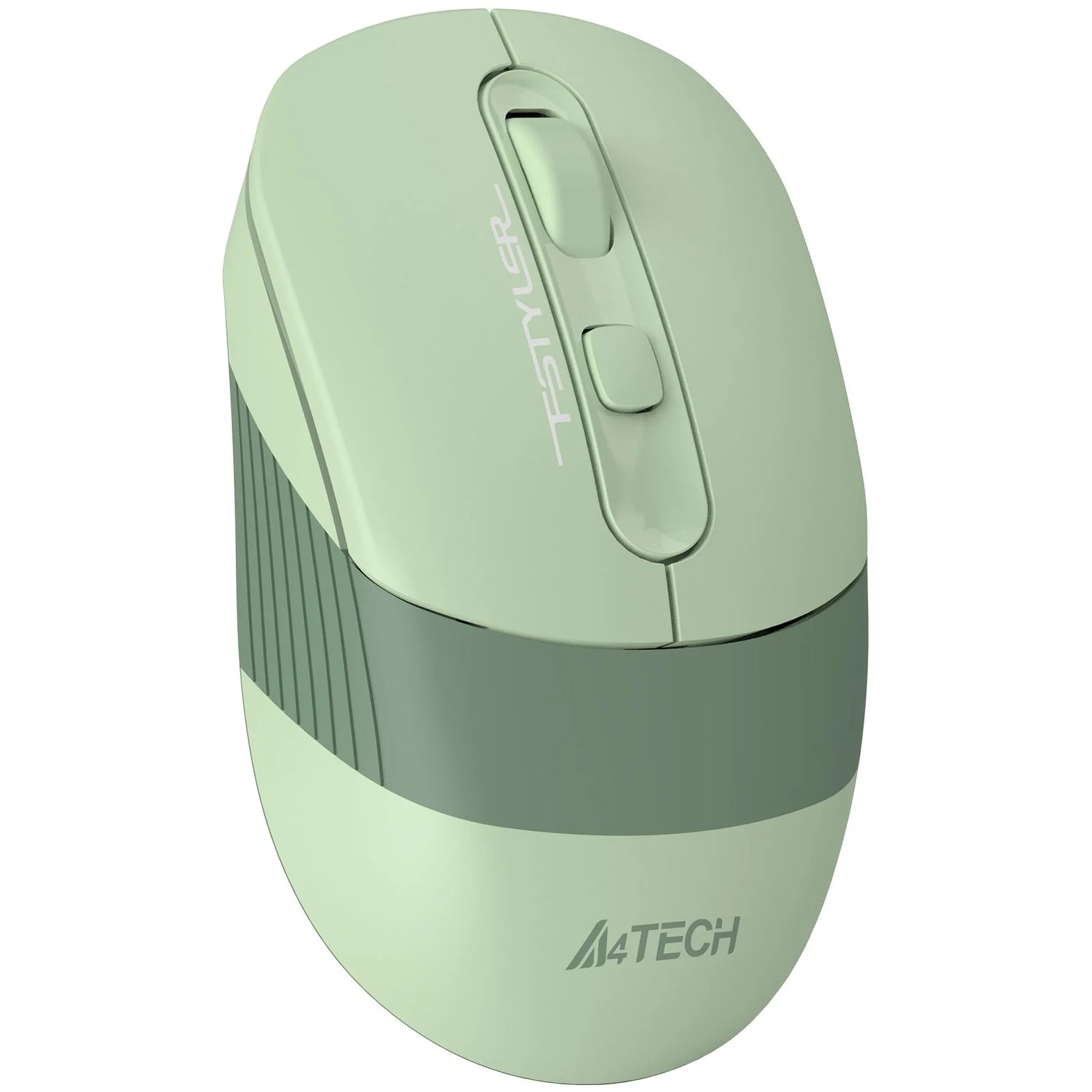 Мышь беспроводная A4Tech Fstyler FB10C зеленый, 2000 dpi, радиоканал, Bluetooth, USB, кнопки - 4