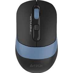 Мышь беспроводная A4Tech Fstyler FB10C черный/синий, 2000 dpi, радиоканал, Bluetooth, USB, кнопки - 4
