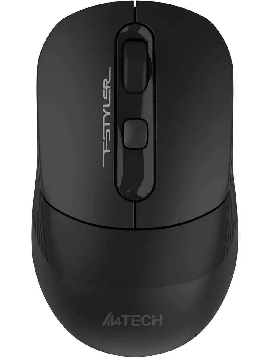 Мышь беспроводная A4Tech Fstyler FB10CS черный/синий, 2000 dpi, радиоканал, Bluetooth, USB, кнопки - 4