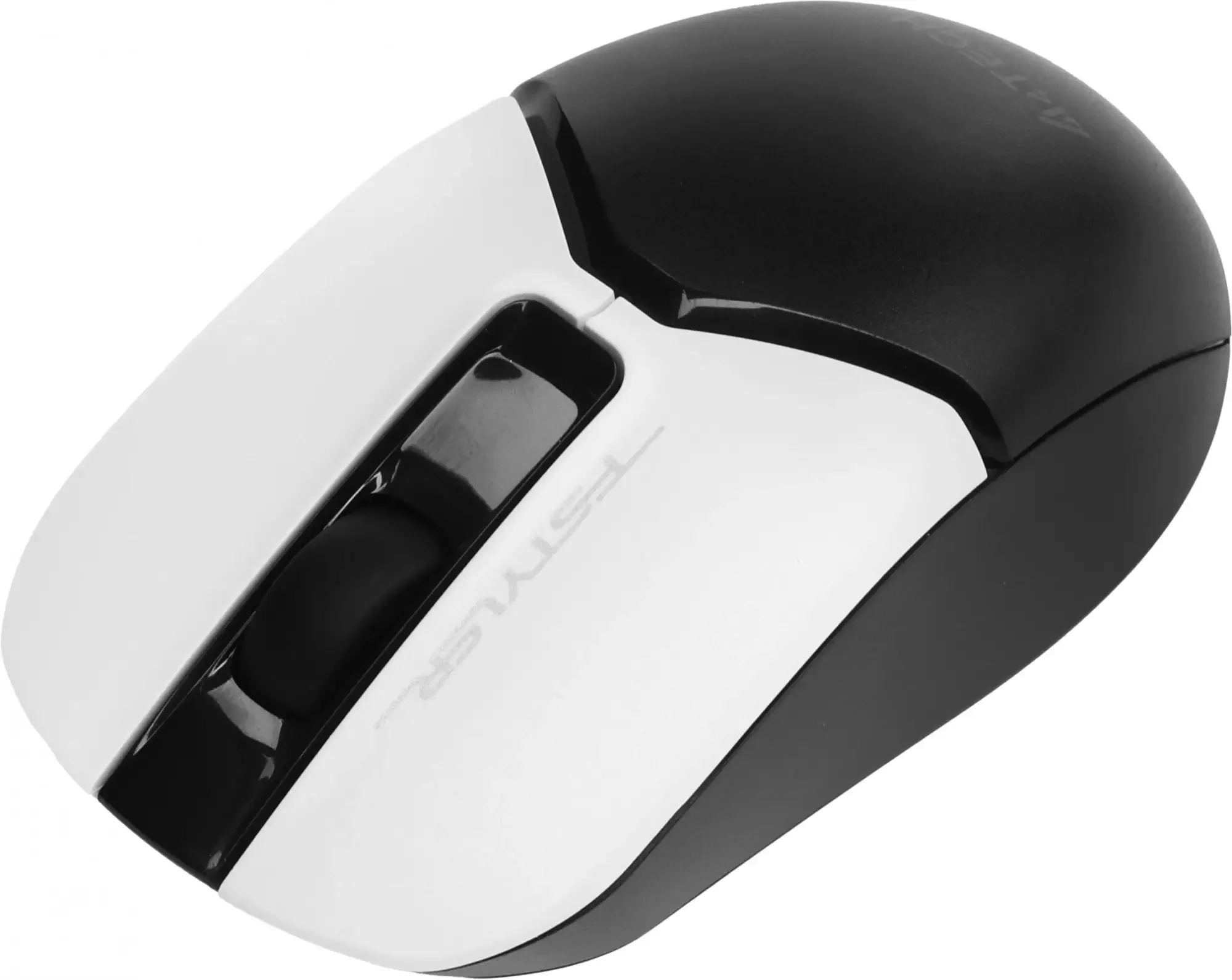 Мышь беспроводная A4Tech Fstyler FB12 белый/черный, 1200 dpi, радиоканал, Bluetooth, USB, кнопки - 3