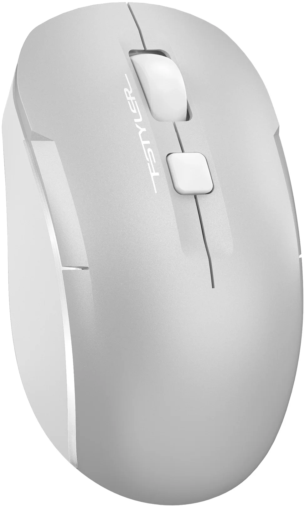 Мышь беспроводная A4Tech Fstyler FB26CS Air2 серебристый/белый, 2000 dpi, радиоканал, Bluetooth, USB, кнопки - 4