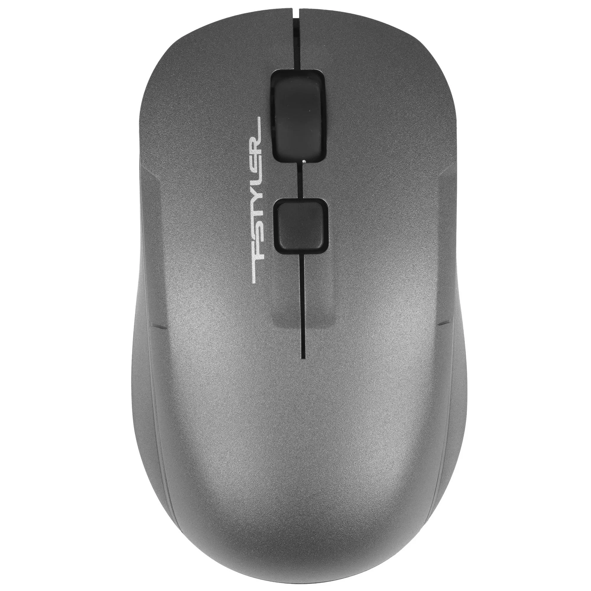 Мышь беспроводная A4Tech Fstyler FB26CS Air2 серый/черный, 2000 dpi, радиоканал, Bluetooth, USB, кнопки - 4