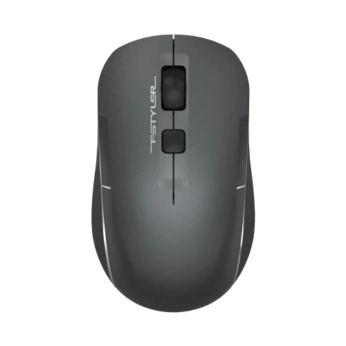 Мышь беспроводная A4Tech Fstyler FB26CS Air2 серый/черный, 2000 dpi, радиоканал, Bluetooth, USB, кнопки - 4