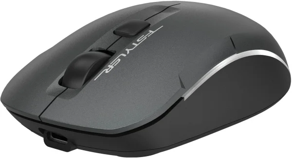 Мышь беспроводная A4Tech Fstyler FB26CS Air2 серый/черный, 2000 dpi, радиоканал, Bluetooth, USB, кнопки - 4