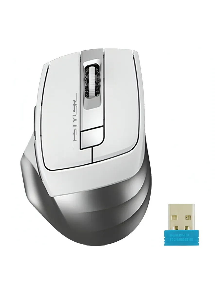 Мышь беспроводная A4Tech Fstyler FB35C белый, 2000 dpi, радиоканал, Bluetooth, USB, кнопки - 6