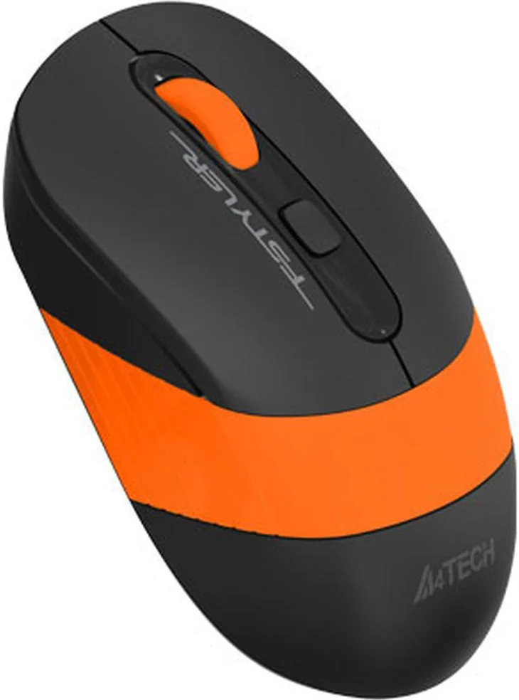 Мышь беспроводная A4Tech Fstyler FG10 черный/оранжевый, 2000 dpi, радиоканал, USB, кнопки - 4