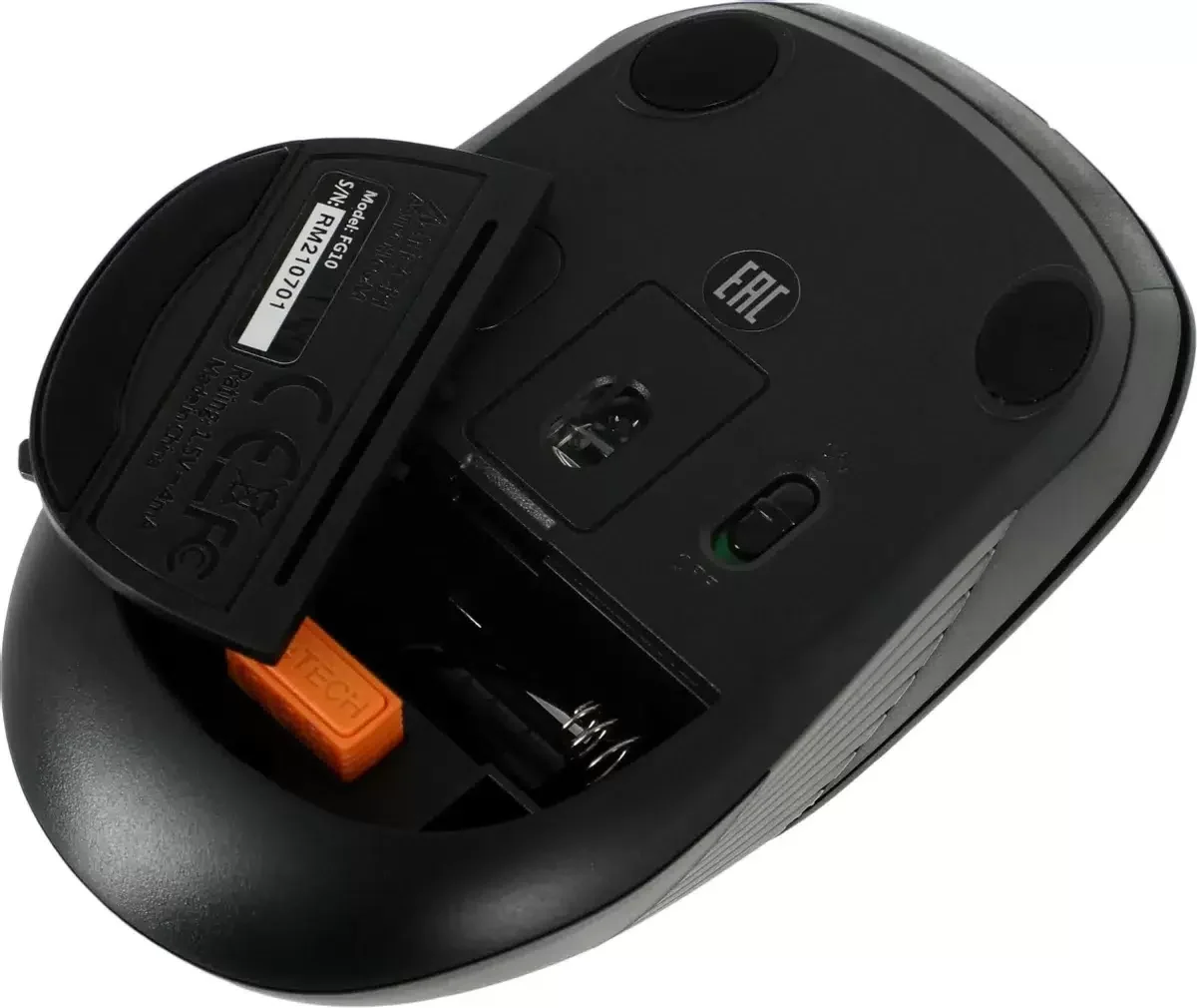 Мышь беспроводная A4Tech Fstyler FG10 черный/серый, 2000 dpi, радиоканал, USB, кнопки - 4