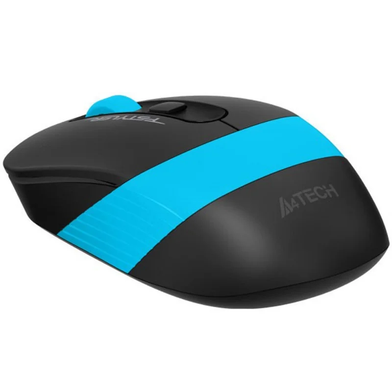 Мышь беспроводная A4Tech Fstyler FG10 черный/синий, 2000 dpi, радиоканал, USB, кнопки - 4