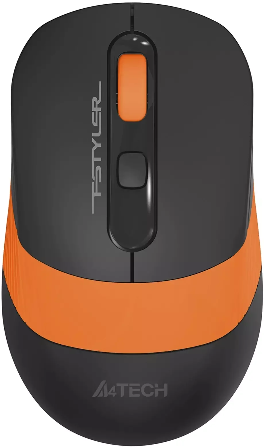 Мышь беспроводная A4Tech Fstyler FG10S черный/оранжевый, 2000 dpi, радиоканал, USB, кнопки - 4