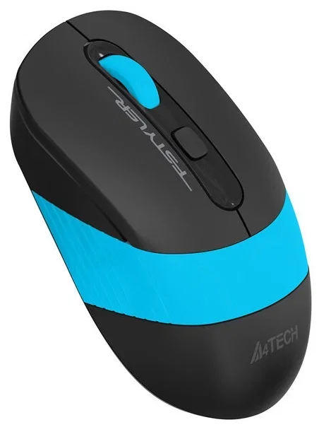 Мышь беспроводная A4Tech Fstyler FG10S черный/синий, 2000 dpi, радиоканал, USB, кнопки - 4