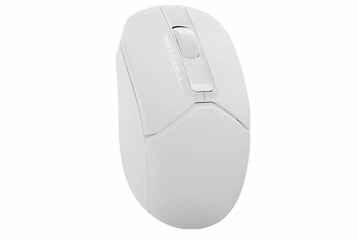 Мышь беспроводная A4Tech Fstyler FG12 белый/черный, 1200 dpi, радиоканал, USB, кнопки - 3