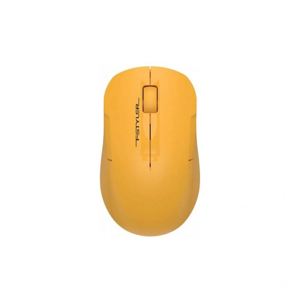 Мышь беспроводная A4Tech Fstyler FG15C Air2 желтый, 1200 dpi, радиоканал, USB, кнопки - 3