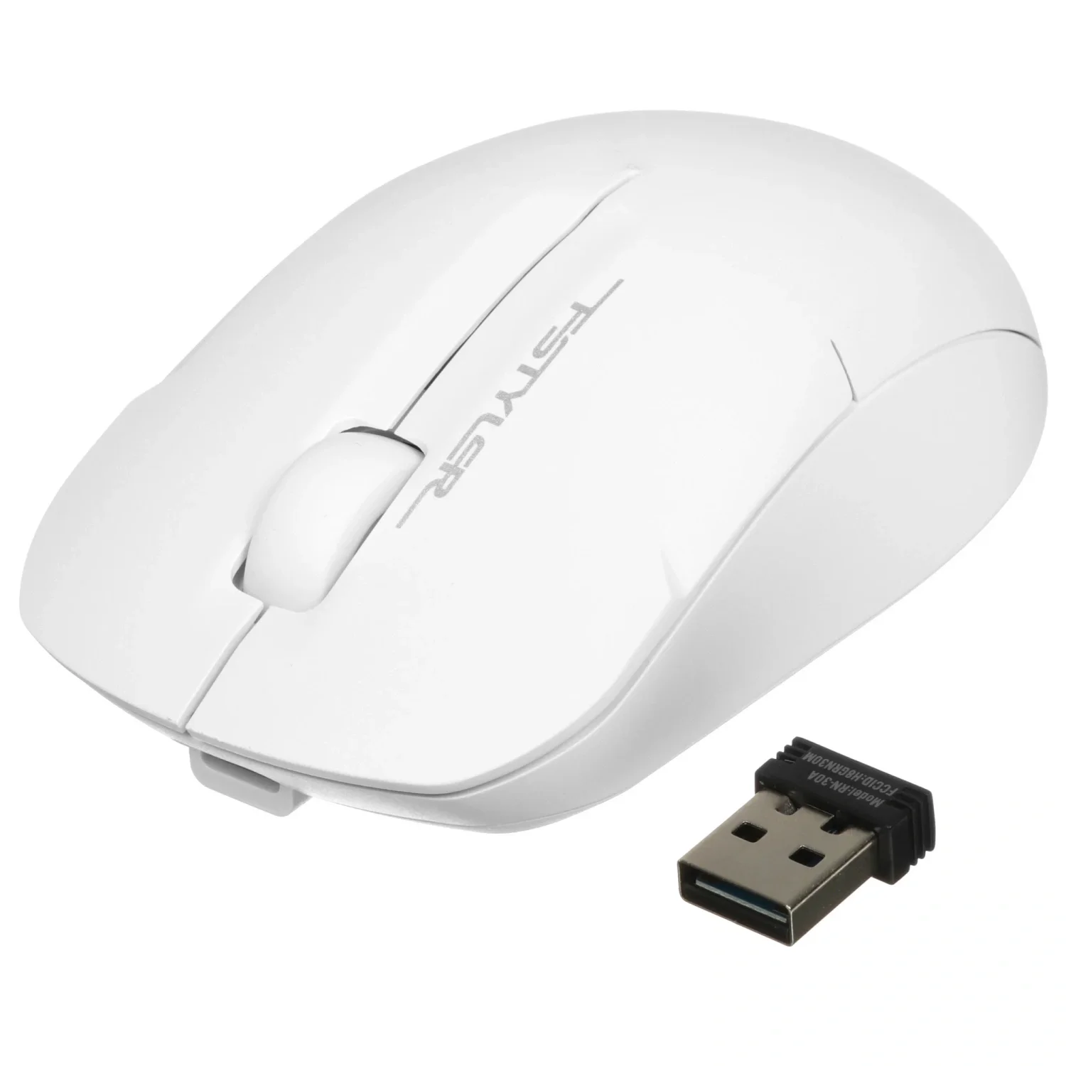 Мышь беспроводная A4Tech Fstyler FG15CS Air2 белый, 1200 dpi, радиоканал, USB, кнопки - 3