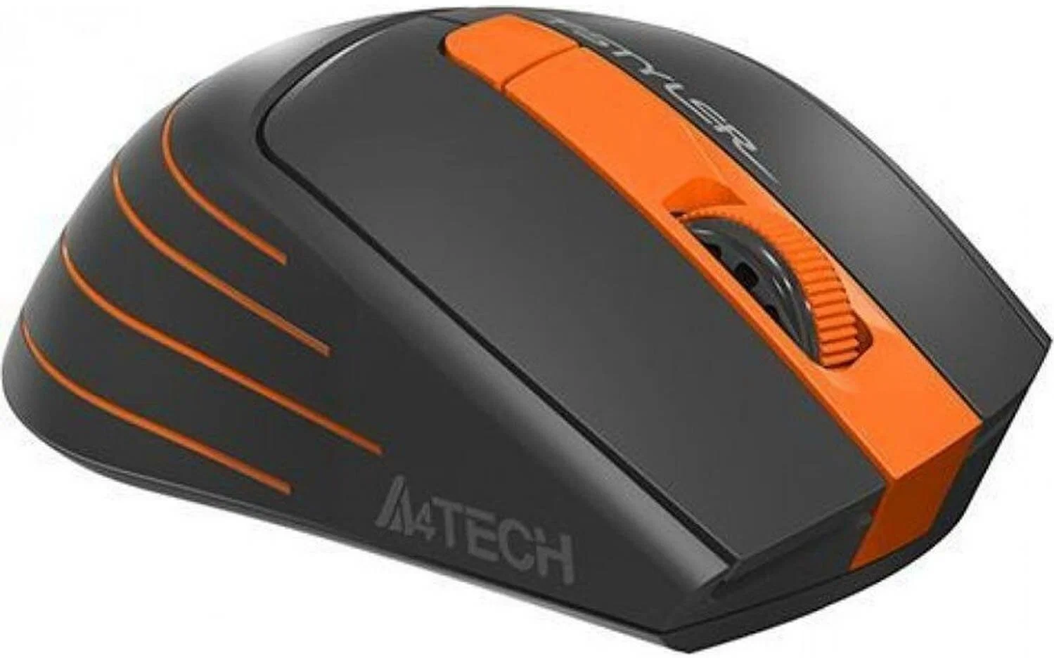 Мышь беспроводная A4Tech Fstyler FG30 серый/оранжевый, 2000 dpi, радиоканал, USB, кнопки - 5