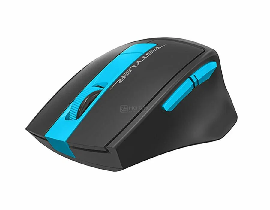 Мышь беспроводная A4Tech Fstyler FG30 серый/синий, 2000 dpi, радиоканал, USB, кнопки - 5