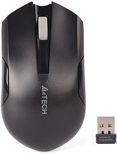 Мышь беспроводная A4Tech G3-200NS черный, 1200 dpi, радиоканал, USB, кнопки - 3