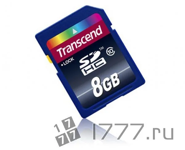 Флеш карта SD 8GB Transcend SDHC Class 10
