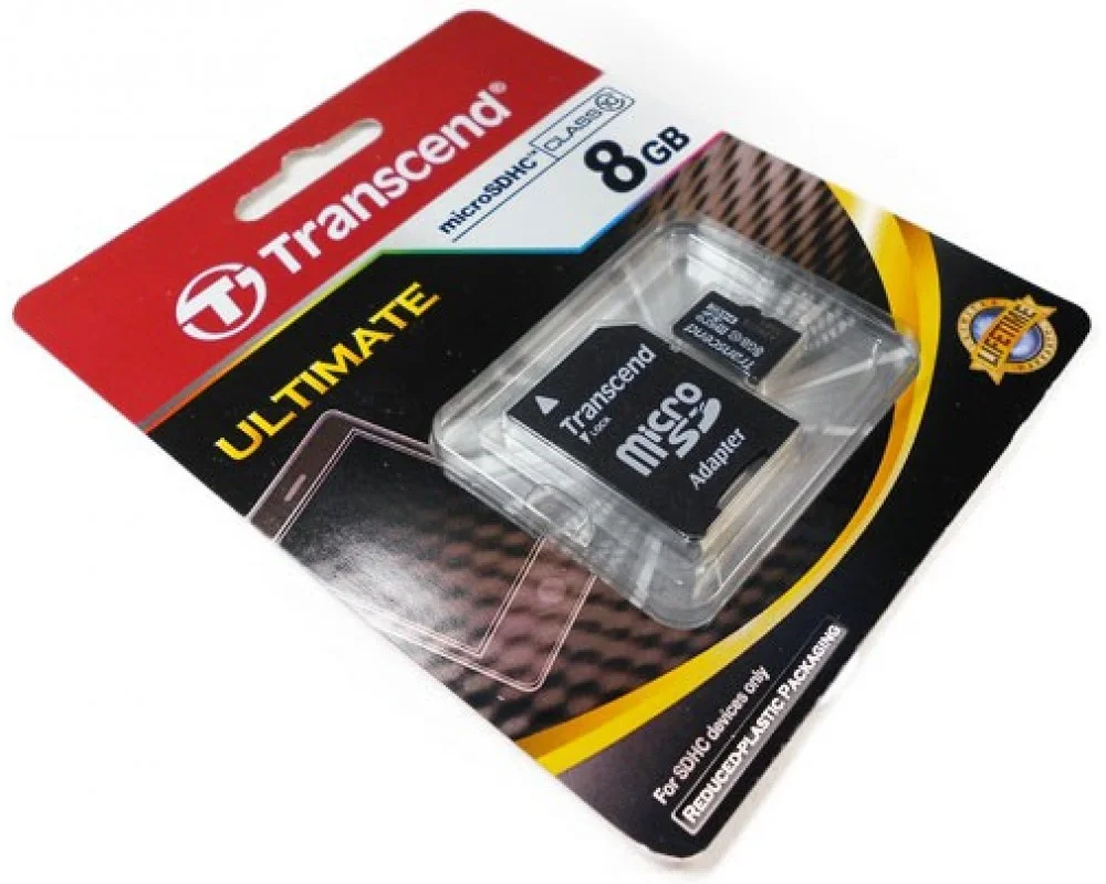 Флеш карта SD 8GB Transcend SDHC Class 10