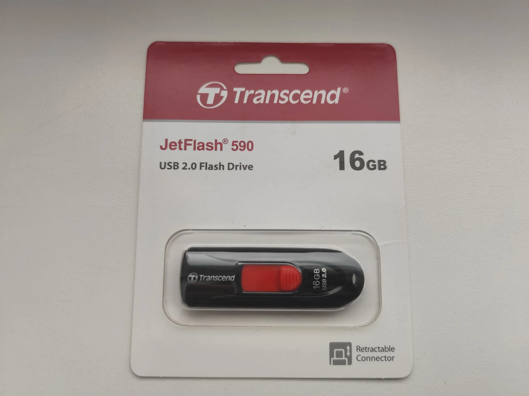 Флеш накопитель 16GB Transcend JetFlash 590, USB 2.0, Черный