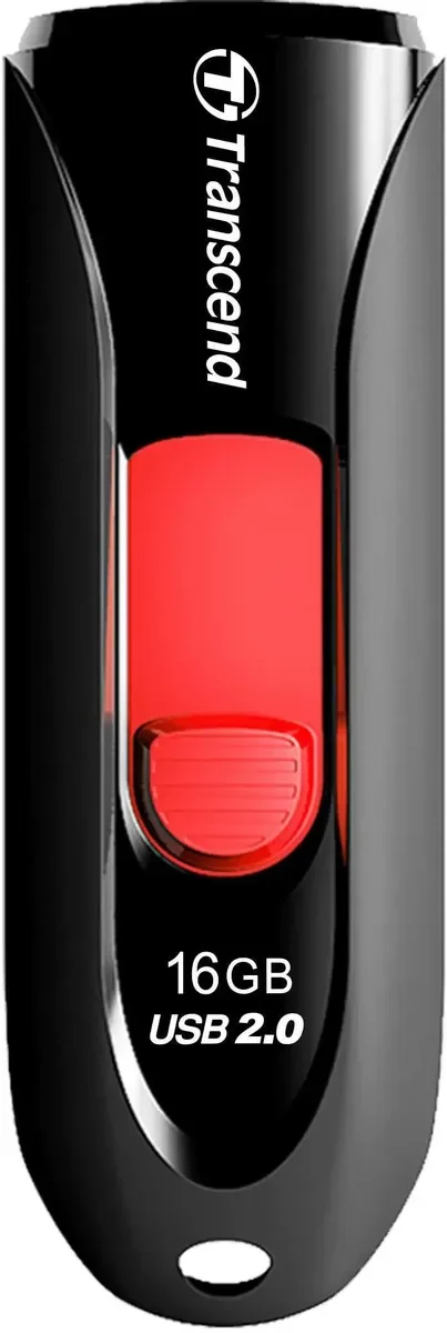 Флеш накопитель 16GB Transcend JetFlash 590, USB 2.0, Черный
