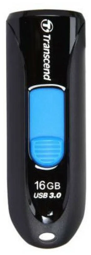 Флеш накопитель 16GB Transcend JetFlash 790, USB 3.1, Черный/Синий