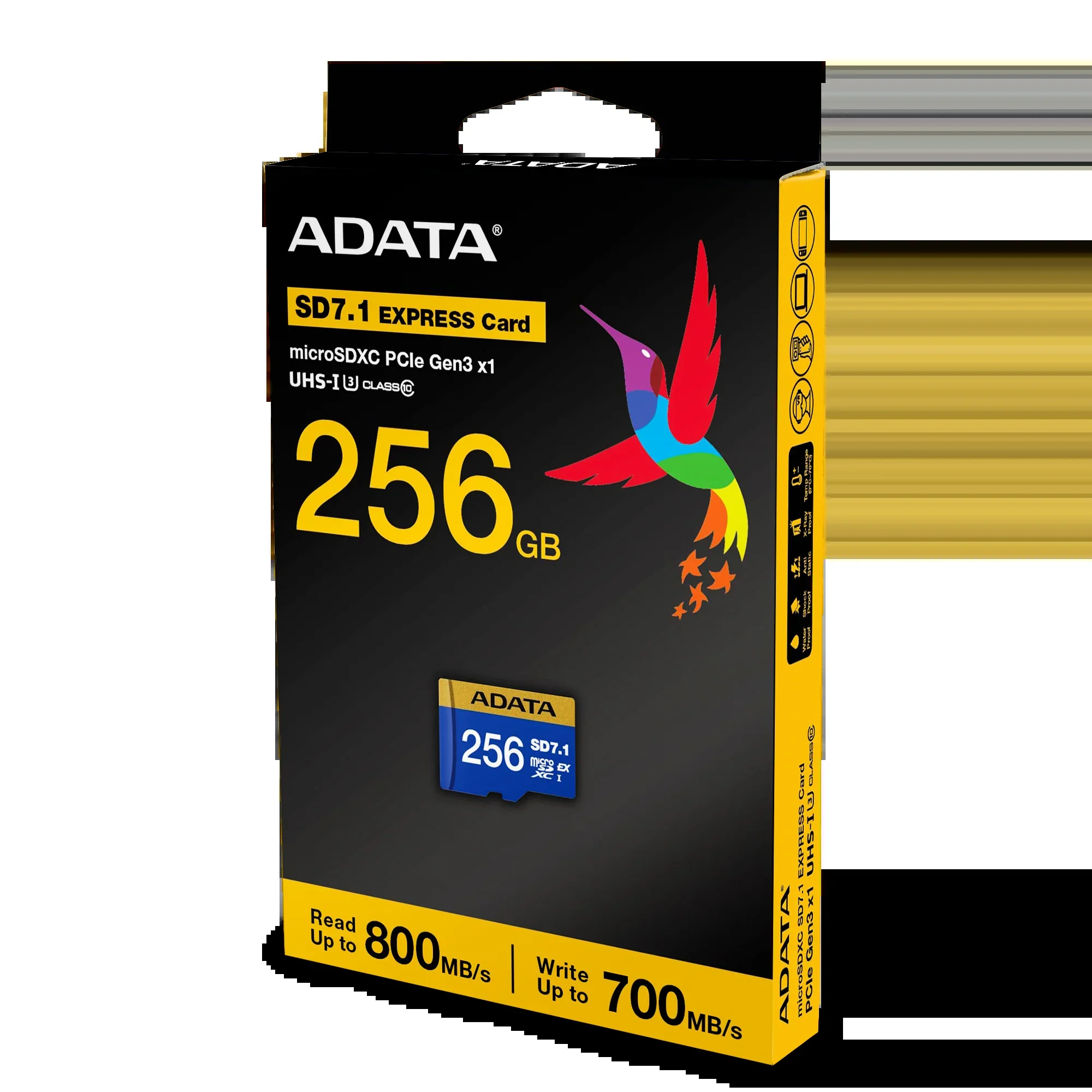 Флеш карта microSD 256GB A-DATA Premier Extreme microSDXC SD7.1 Express card Class 10 UHS-I U3 V30S 800/700 MB/s