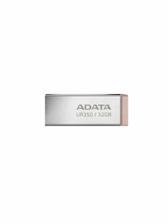 Флеш накопитель 32GB A-DATA UR350, USB 3.2, металл/коричневый