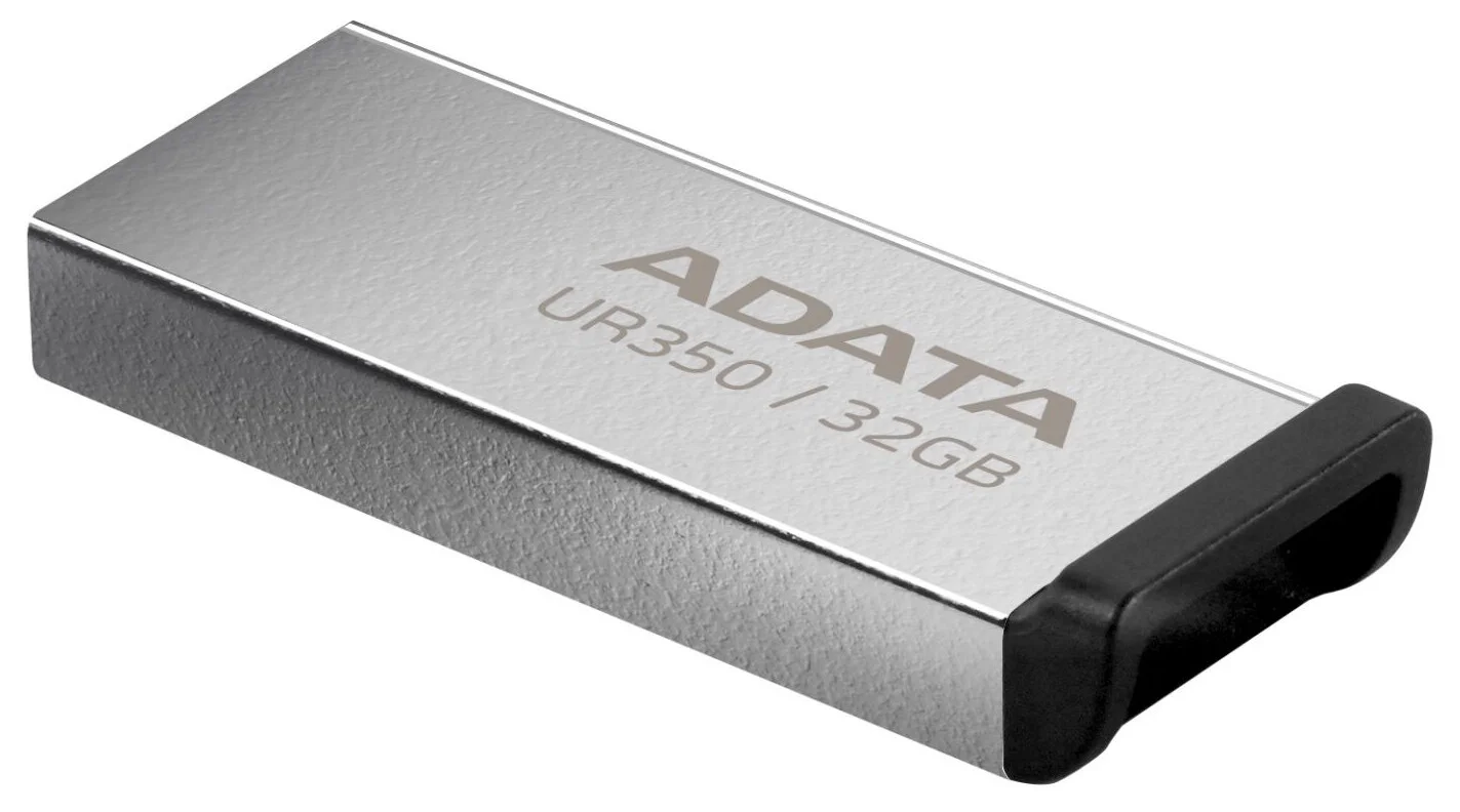 Флеш накопитель 32GB A-DATA UR350, USB 3.2, металл/черный