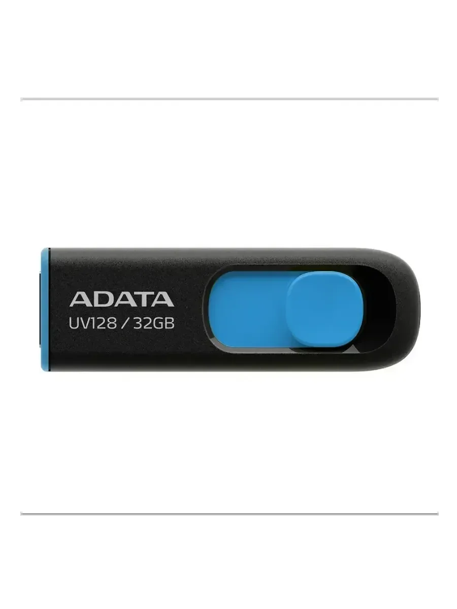 Флеш накопитель 32GB A-DATA UV128, USB 3.2, черный/синий