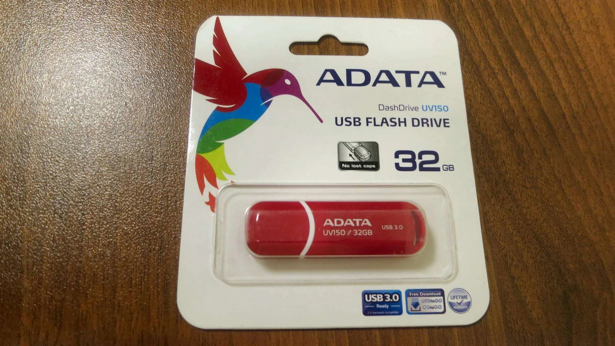 Флеш накопитель 32GB A-DATA UV150, USB 3.2, Красный