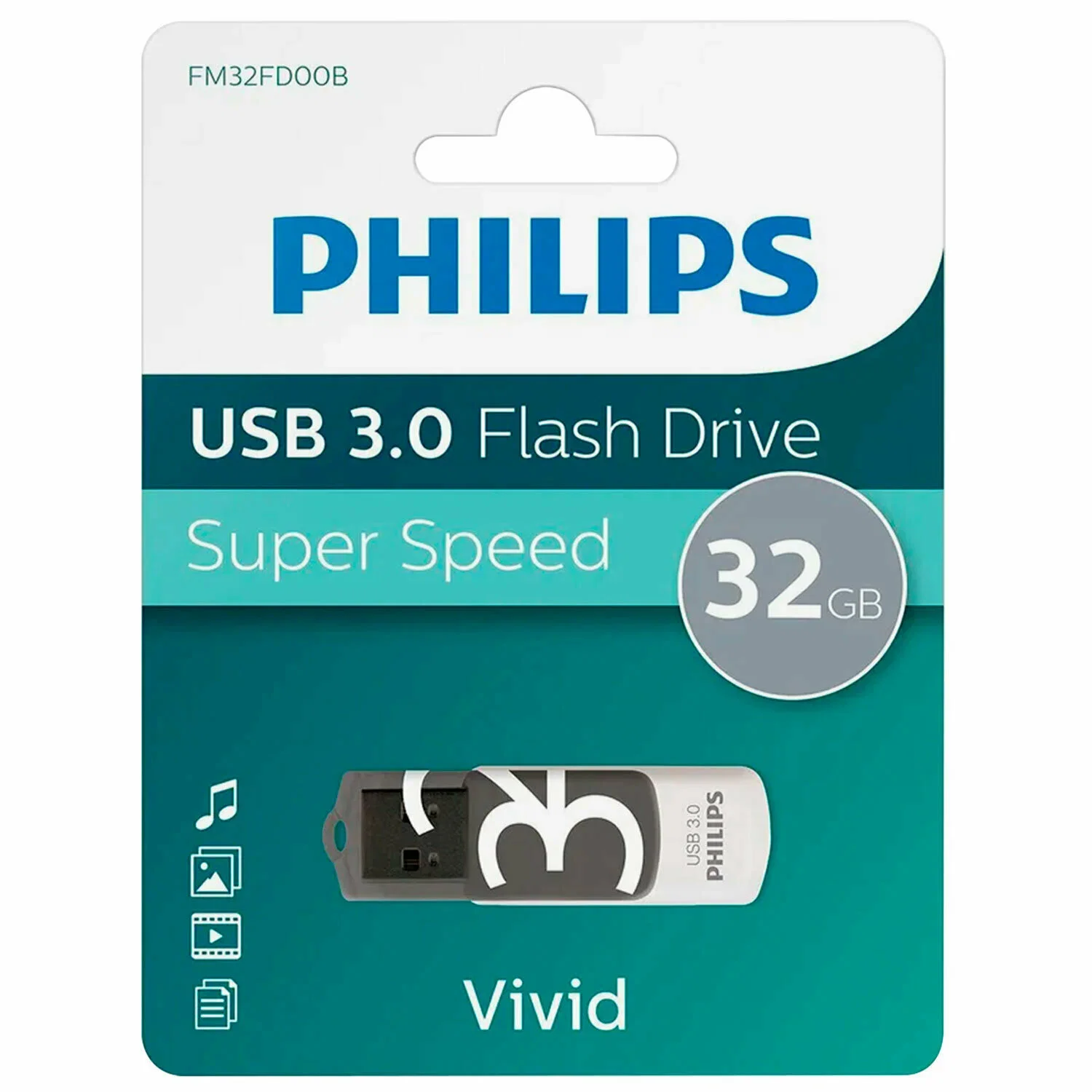 Флеш накопитель 32GB PHILIPS CITI3.0 32GB, USB 3.0
