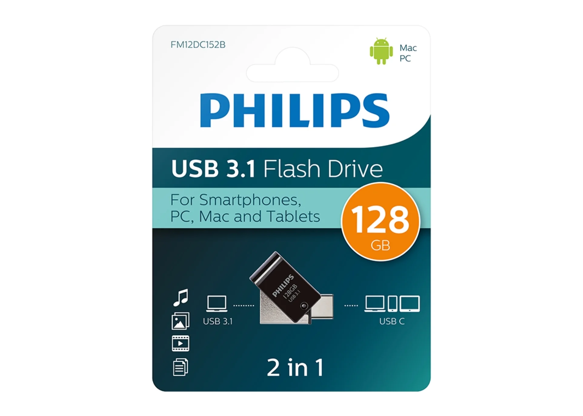 Флеш карта microSD 4GB PHILIPS microSDHC Class 10