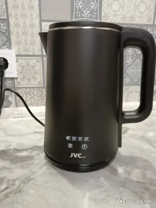 Эл,чайник JVC JK-KE1730D, 2200Вт, 2л, черный, сенсорное