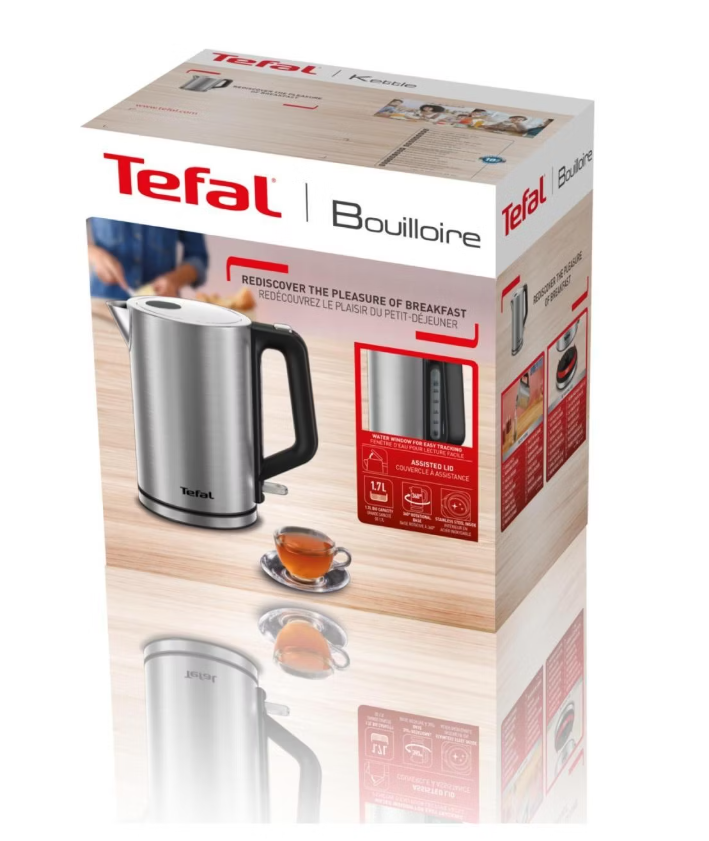 Эл,чайник Tefal KI513D10, серебристый, 1,7л, 2200Вт, — фото 1