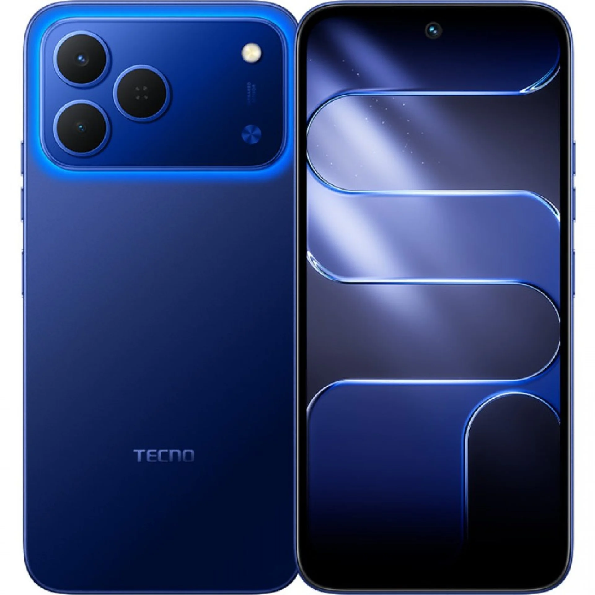 Смартфон Tecno Spark Go 3 128Gb 4Gb синий моноблок 3G 4G 2Sim 6.75" 720x1600 Android 15 13Mpix 802.11 a/b/g/n/ac NFC GPS GSM900/1800 Protect microSD m
