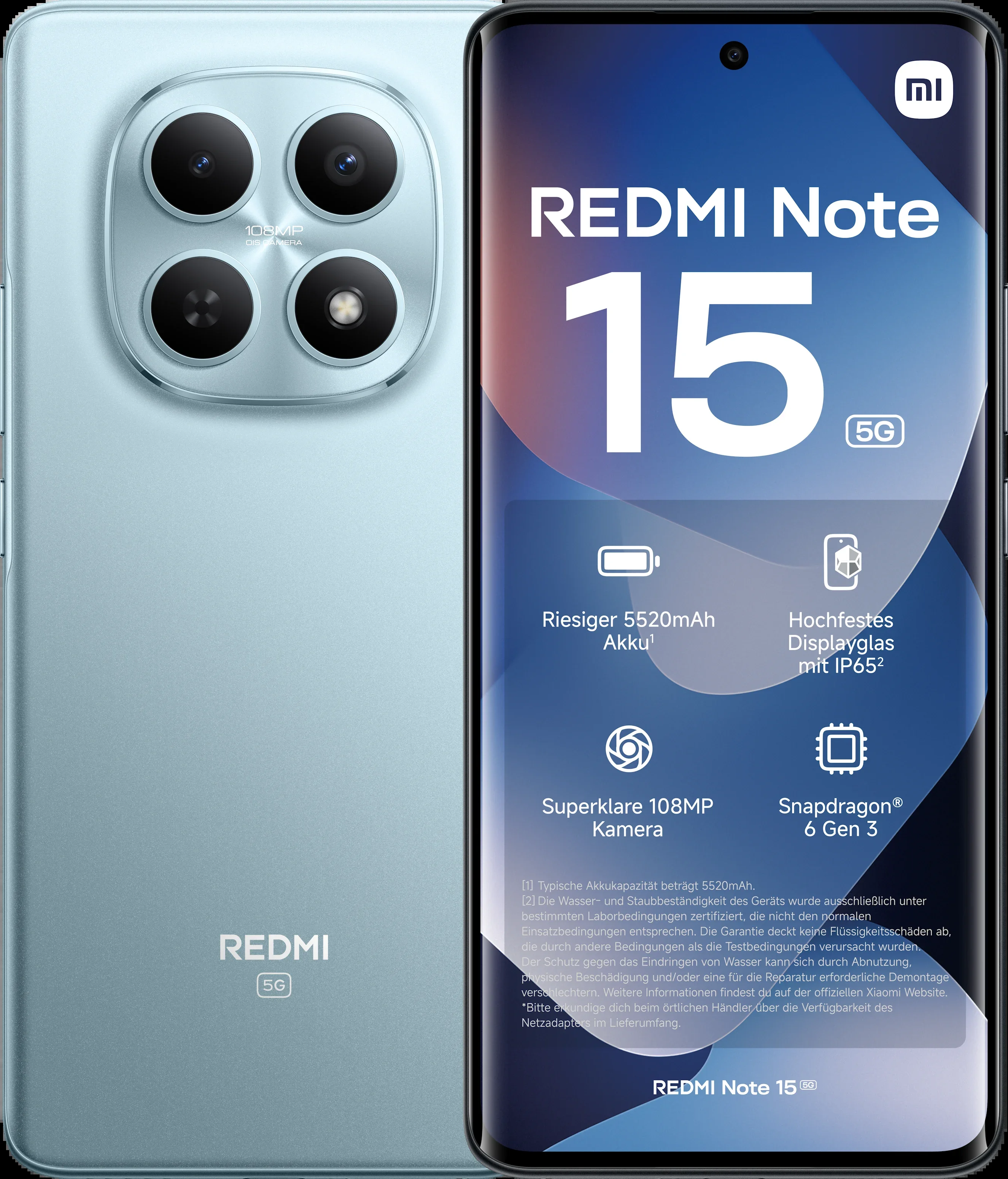 Смартфон Redmi Note 15 RU 6+128 Glacier Blue