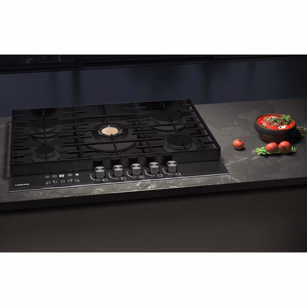 Газовая варочная панель Hiberg VM 7155 B