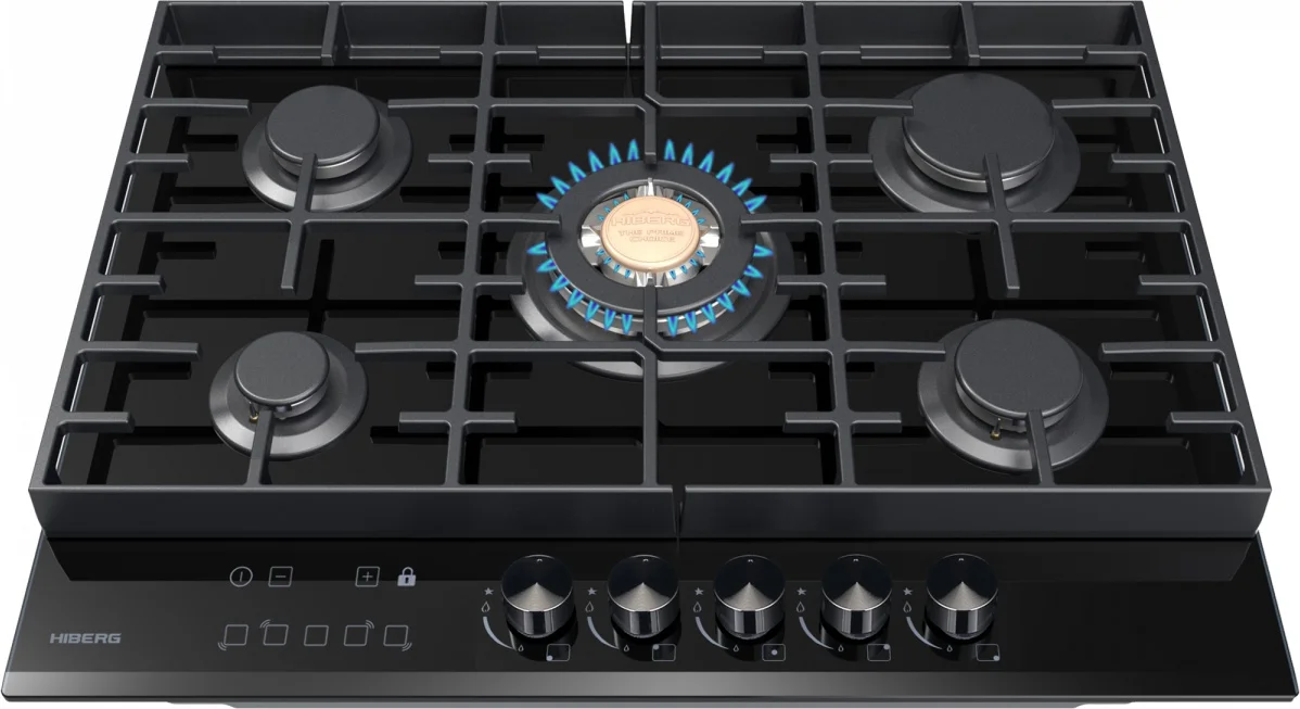 Газовая варочная панель Hiberg VM 7155 B