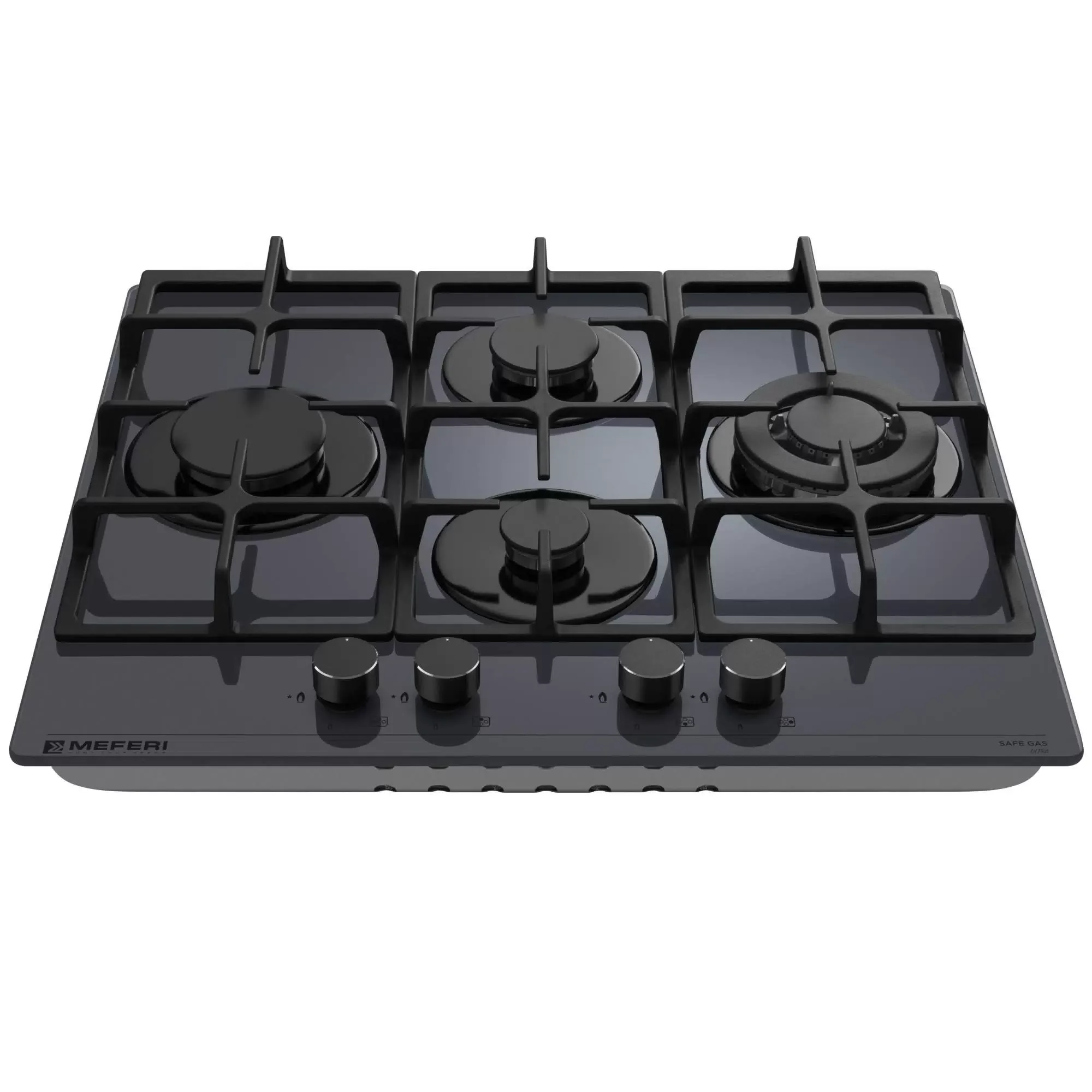Газовая варочная панель Meferi MGH604GR GLASS ULTRA